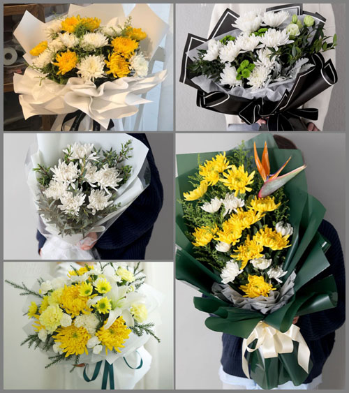 广东江门市鹤山市龙口镇四堡村白事花束代送